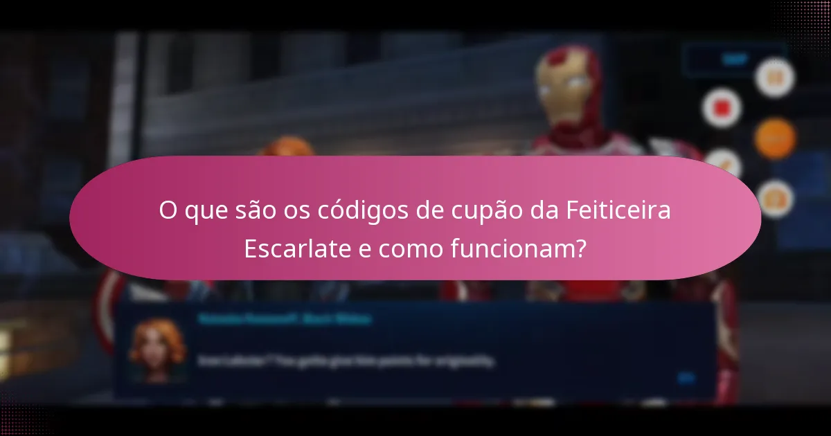 Que recompensas únicas posso obter com os códigos de cupão da Feiticeira Escarlate?