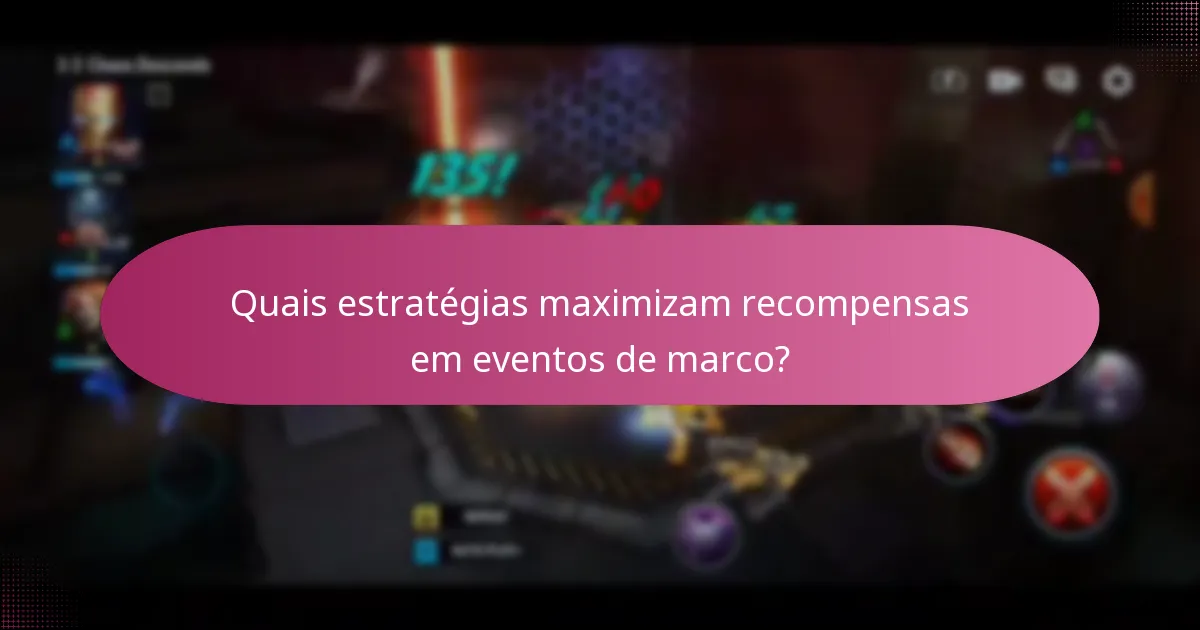 Quais estratégias maximizam recompensas em eventos de marco?